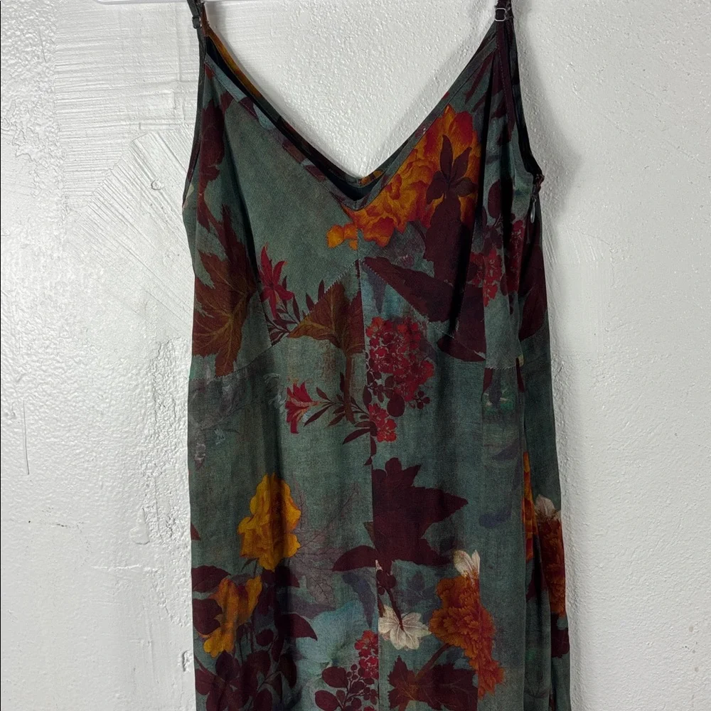 Peruvian‎ Connection Floral Spaghetti strap maxi dress size 2 - Picture 2 of 7